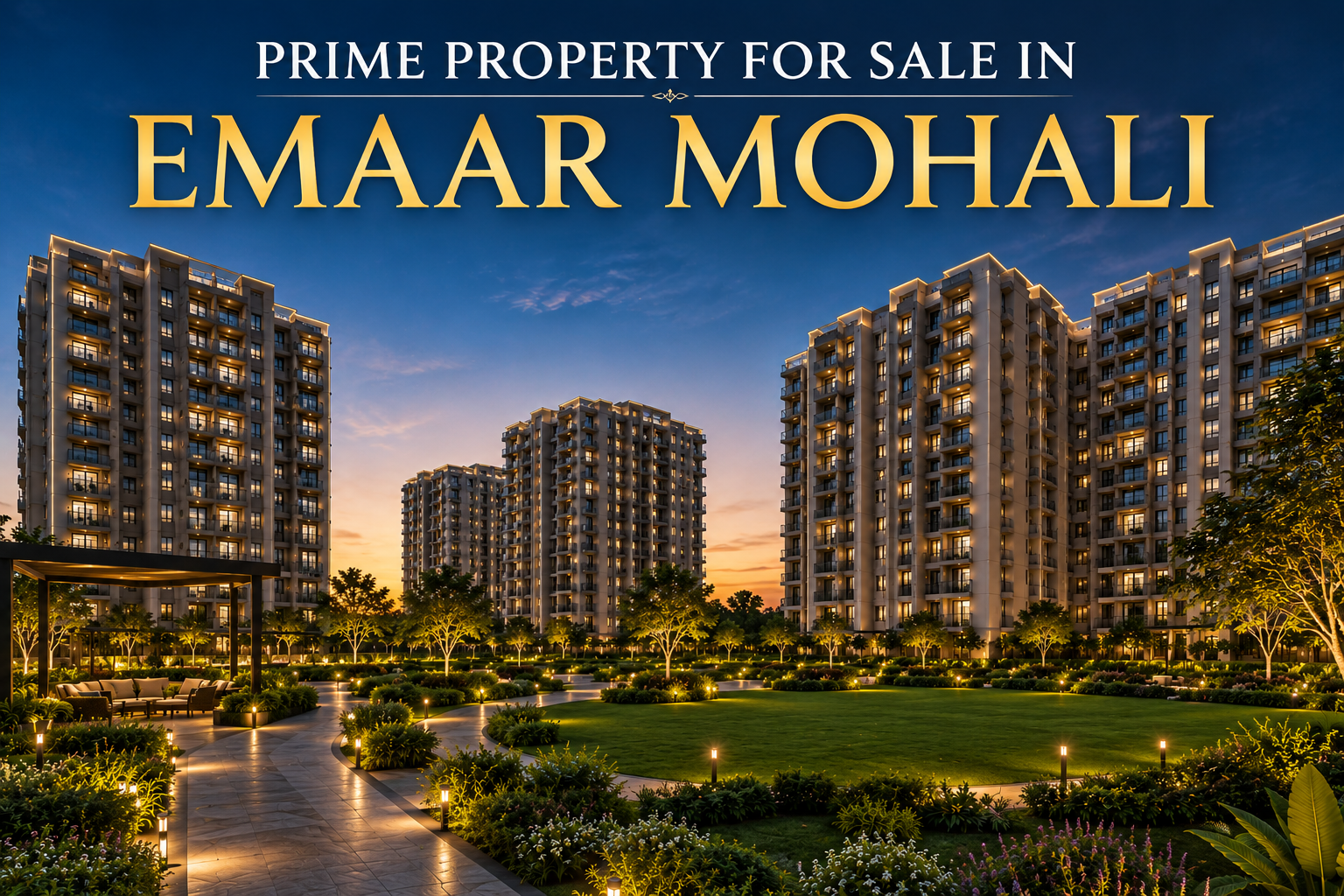 PRIME PROPERTY FOR SALE IN EMAAR MOHALI