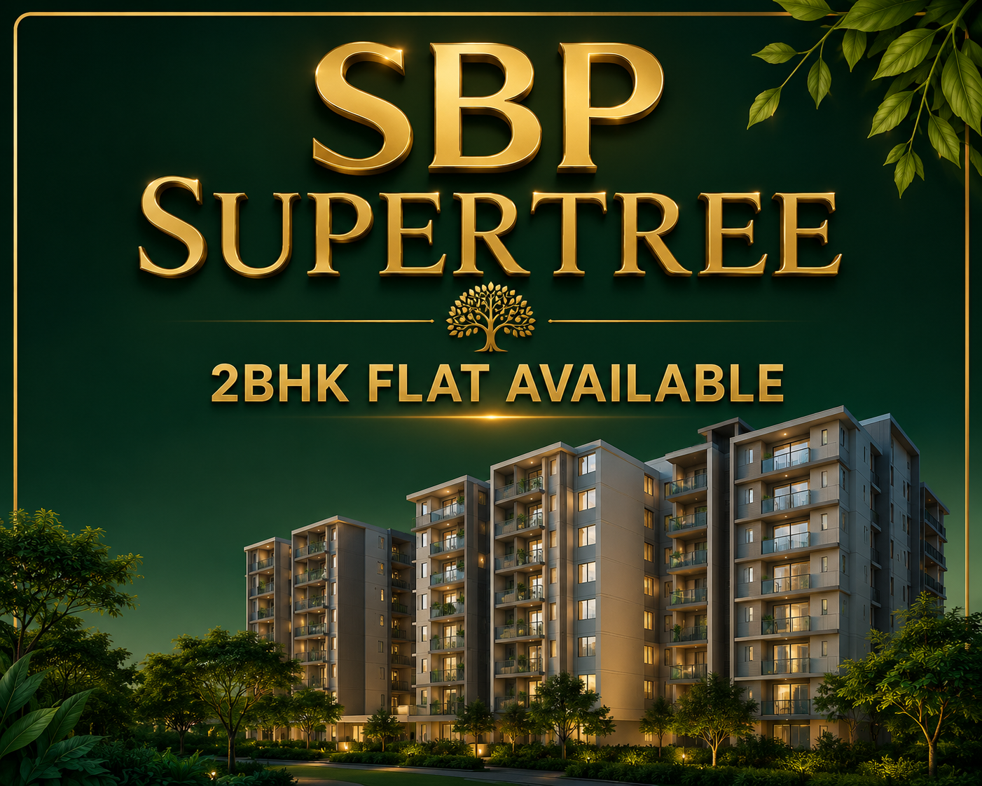 SBP Supertree 2BHK flat available